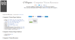 Desktop Screenshot of cvpapers.com